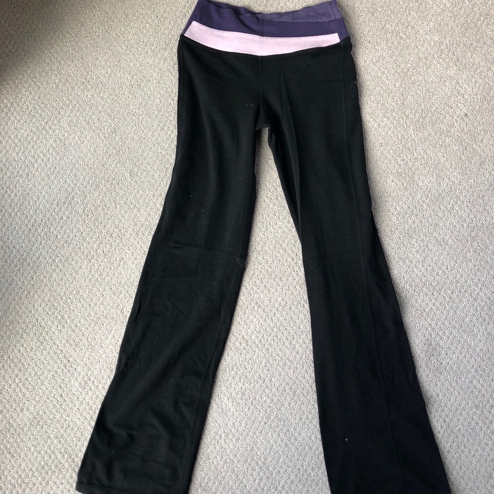 Lululemon Black Flare Pants, Size 6